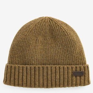 Barbour Carlton Beanie Sandstone Wool/Fleece Men's Hat